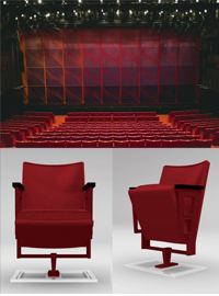 “PARCO THEATER Seat (for One) by intentionallies’ Tei Shuwa,” PARCO Theater memorial seat with number plate