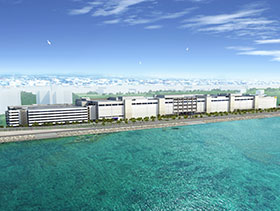 SAN-A Urasoe West Coast PARCO CITY rendering