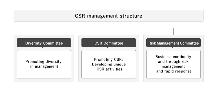 CSR management structure