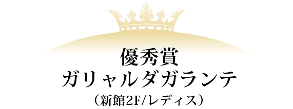 優秀賞 ガリャルダガランテ（新館2F/レディス）