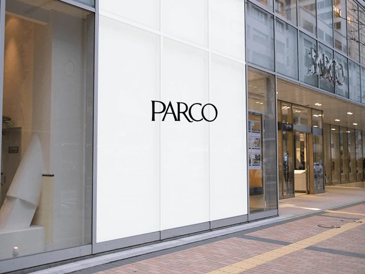 福岡PARCO 新館明治通り側ガラス面（出力シート貼り）