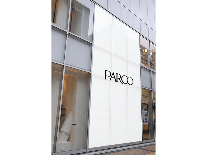 福岡PARCO 新館明治通り側ガラス面（出力シート貼り）