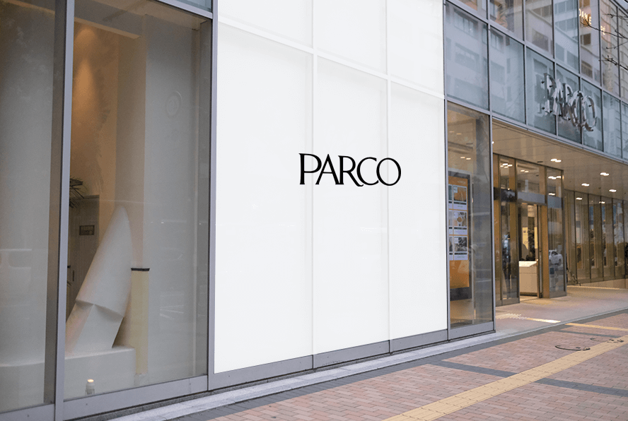 福岡PARCO 新館明治通り側ガラス面（出力シート貼り）