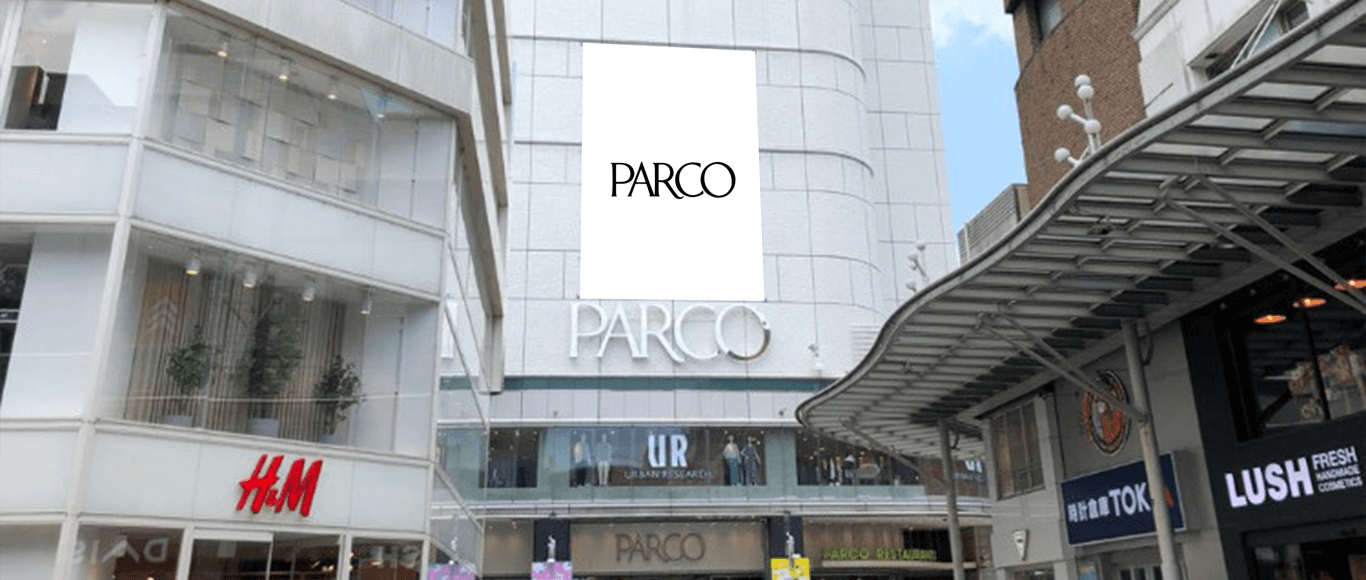 広島PARCO 本館壁面（金座街正面）