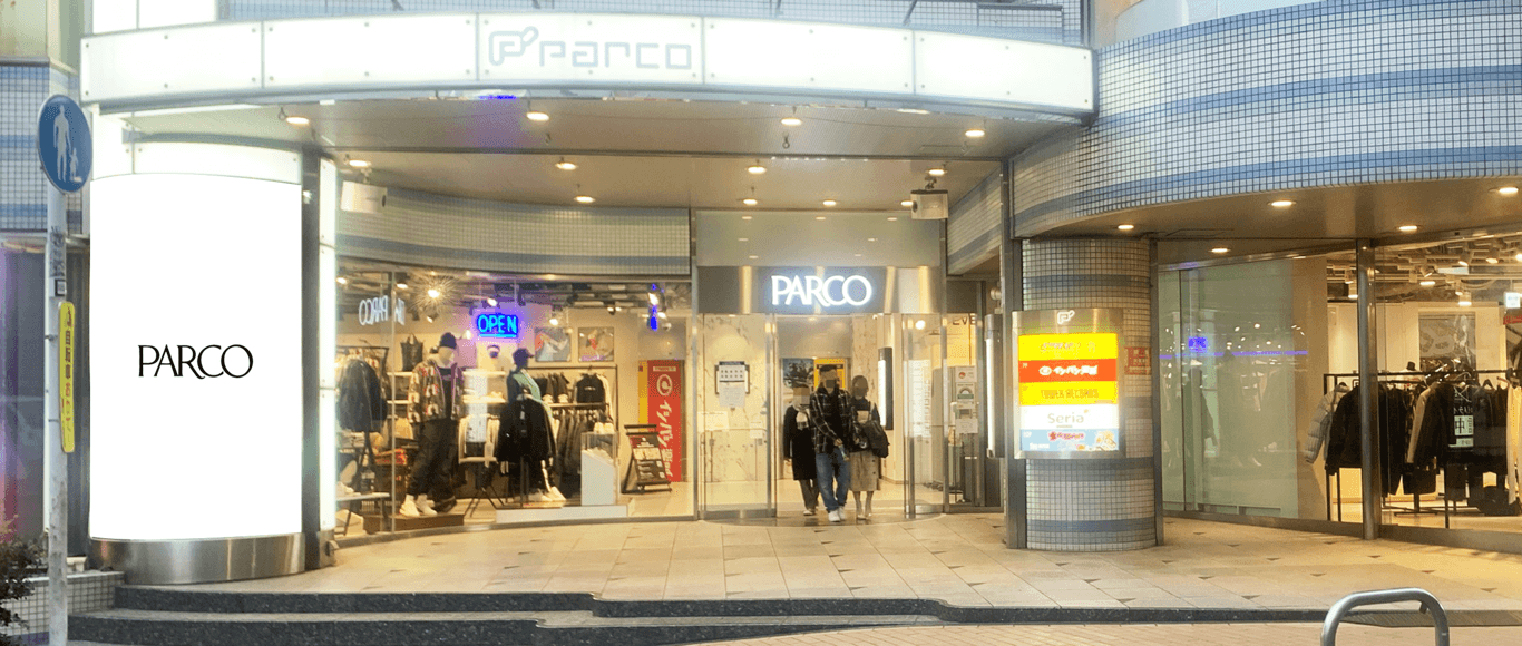 池袋PARCO P'PARCO店頭 光柱