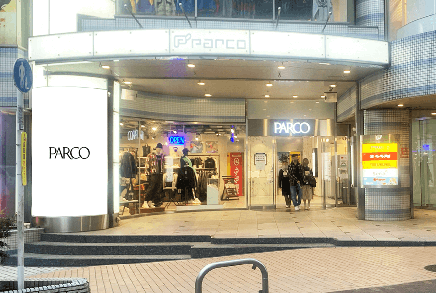 池袋PARCO P'PARCO店頭 光柱