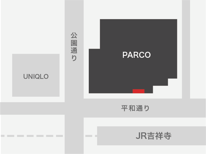 吉祥寺PARCO 正面入口横 屋外サイネージ