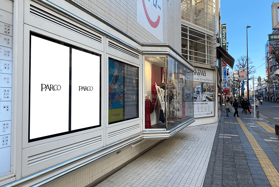 吉祥寺PARCO 正面入口横 屋外サイネージ