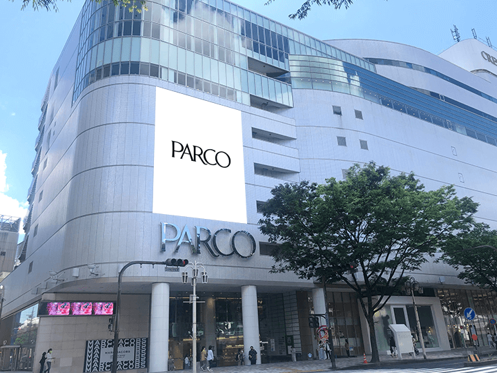 名古屋PARCO 西館外壁シート（正面・R面）