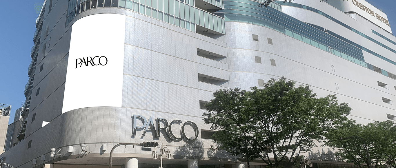 名古屋PARCO 西館外壁シート（正面・R面）