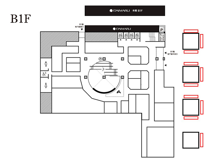 心斎橋PARCO B１F 心斎橋パルコサイネージ（地下鉄御堂筋線心斎橋駅改札前）