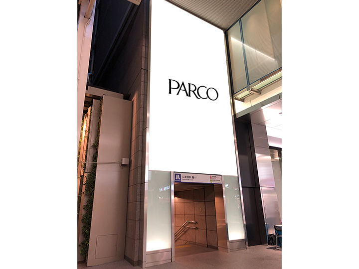 心斎橋PARCO 心斎橋筋商店街側ガラス壁面