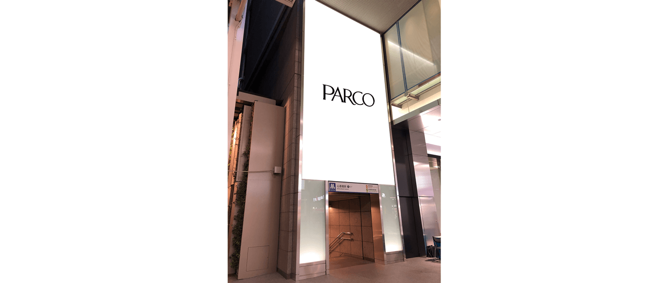 心斎橋PARCO 心斎橋筋商店街側ガラス壁面